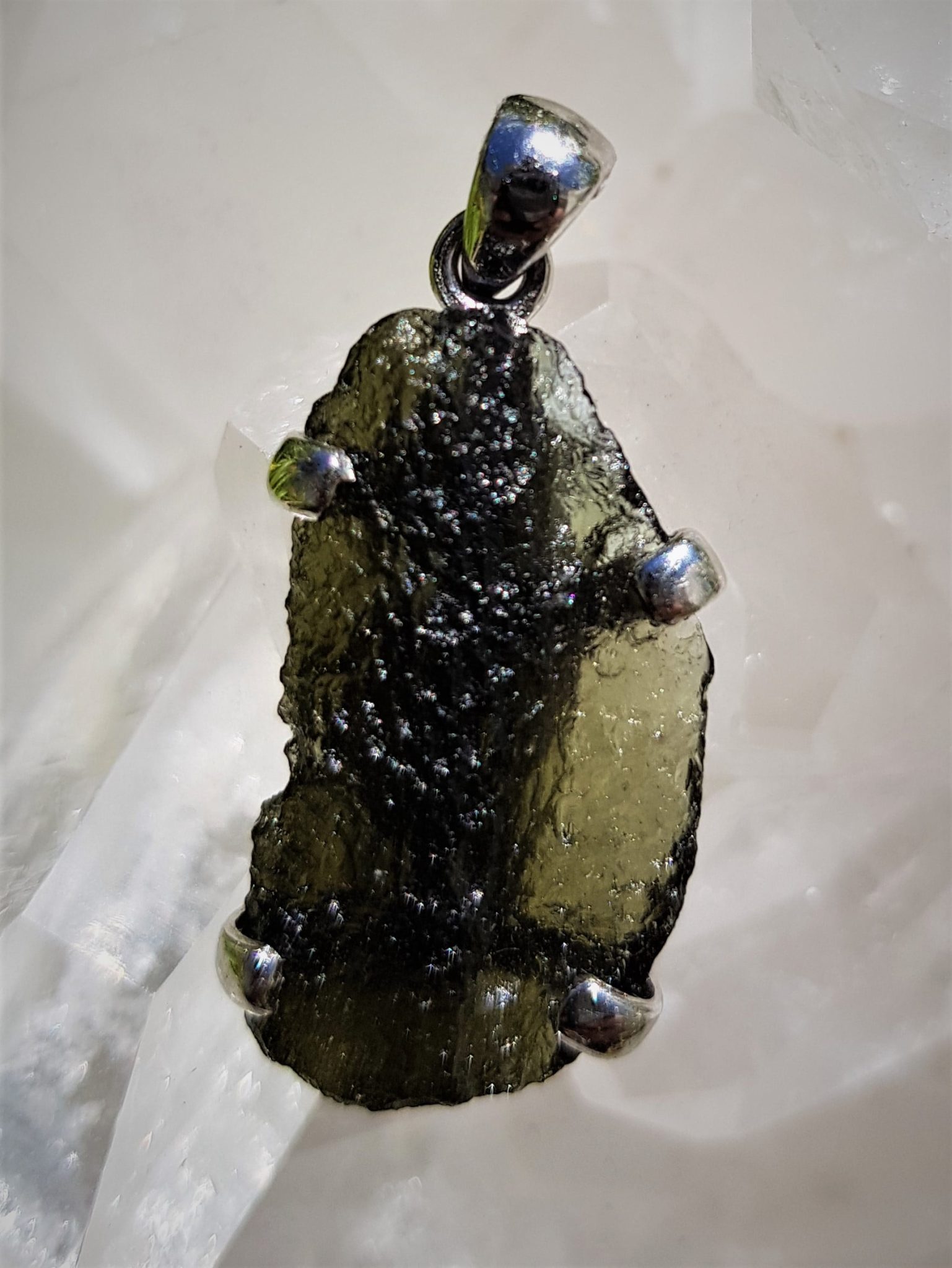 Magnificent Moldavite Silver Jewellery • The Crystal Cave