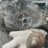 moldavite celtic pentacle 925 silver pendant