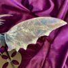Purple Labradorite Dragon with Wings on Stand