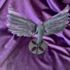 Rainbow Fluorite Angel with Wings on Stand