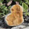 A magnificent Citrine carved heart, to enhance your home or office. Providing abundance of wealth, love, and health in all areas of your life. thecrystalcave.com.au