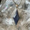 This is a stunning Indigo Kyanite pendant. it is set in 925 silver and is truly beautiful. thecrystalcave.com.au
