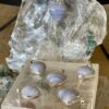 This is a beautiful blue lace agate heart set in 925 silver pendant for peace and communication thecrystalcave.com.au