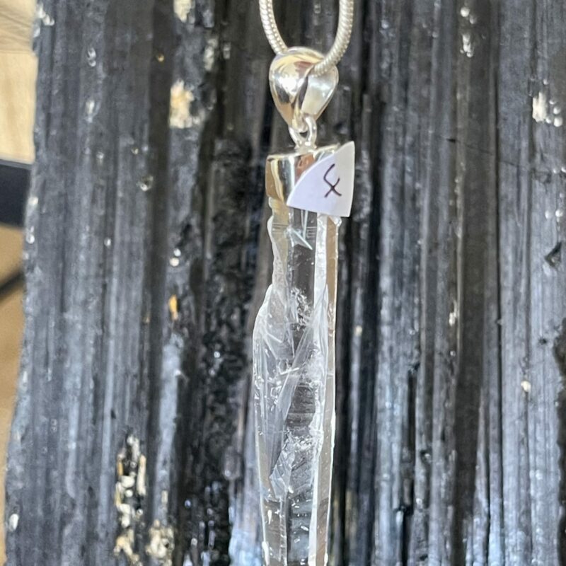 Colombian Lemurian 'Blade of Light' in 925 silver cb5
