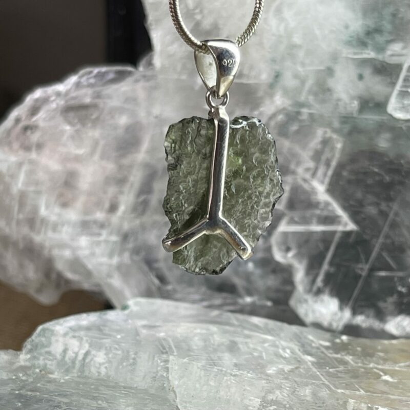 This is magnificent moldavite silver pendant thecrysalcave.com.au