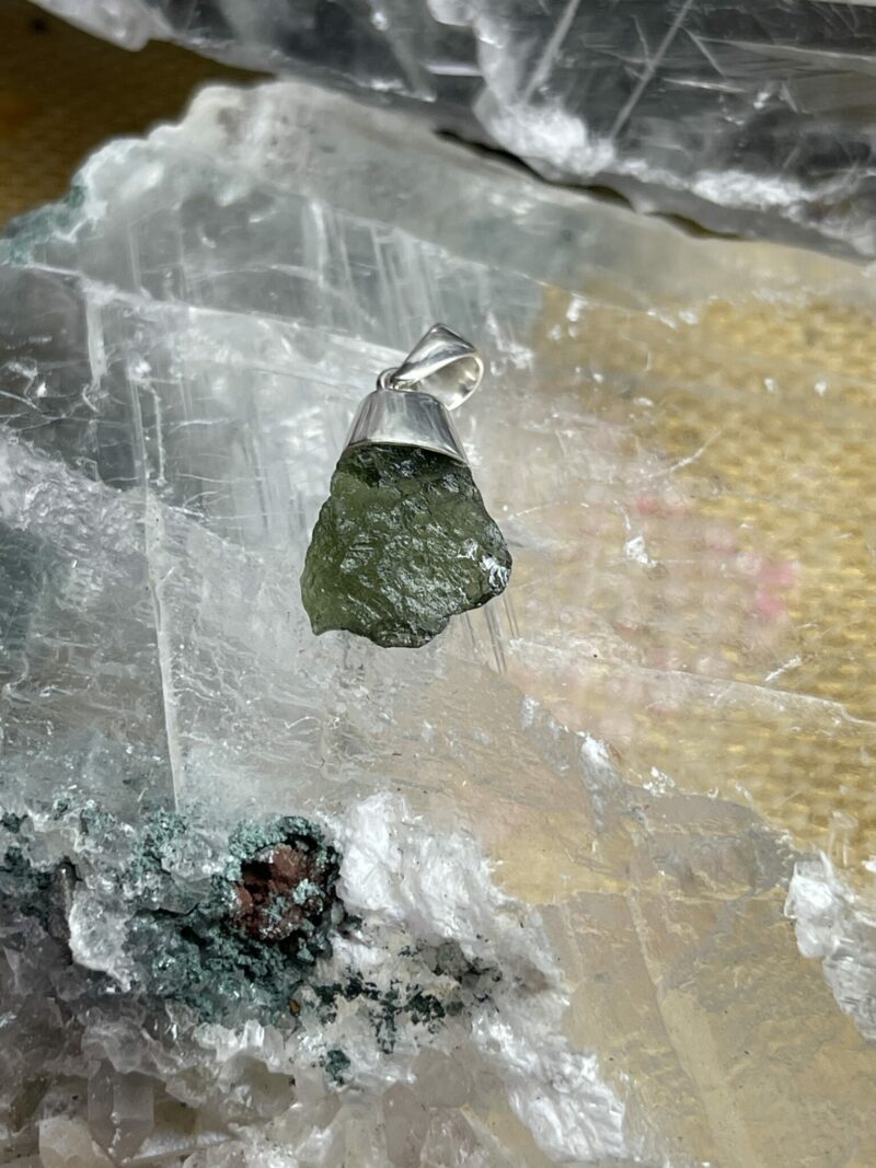 This is magnificent moldavite silver pendant thecrysalcave.com.au