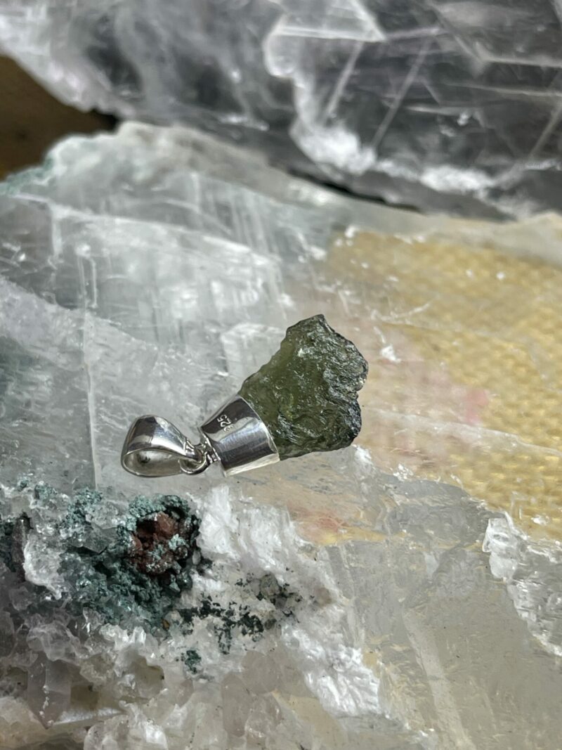 This is magnificent moldavite silver pendant thecrysalcave.com.au