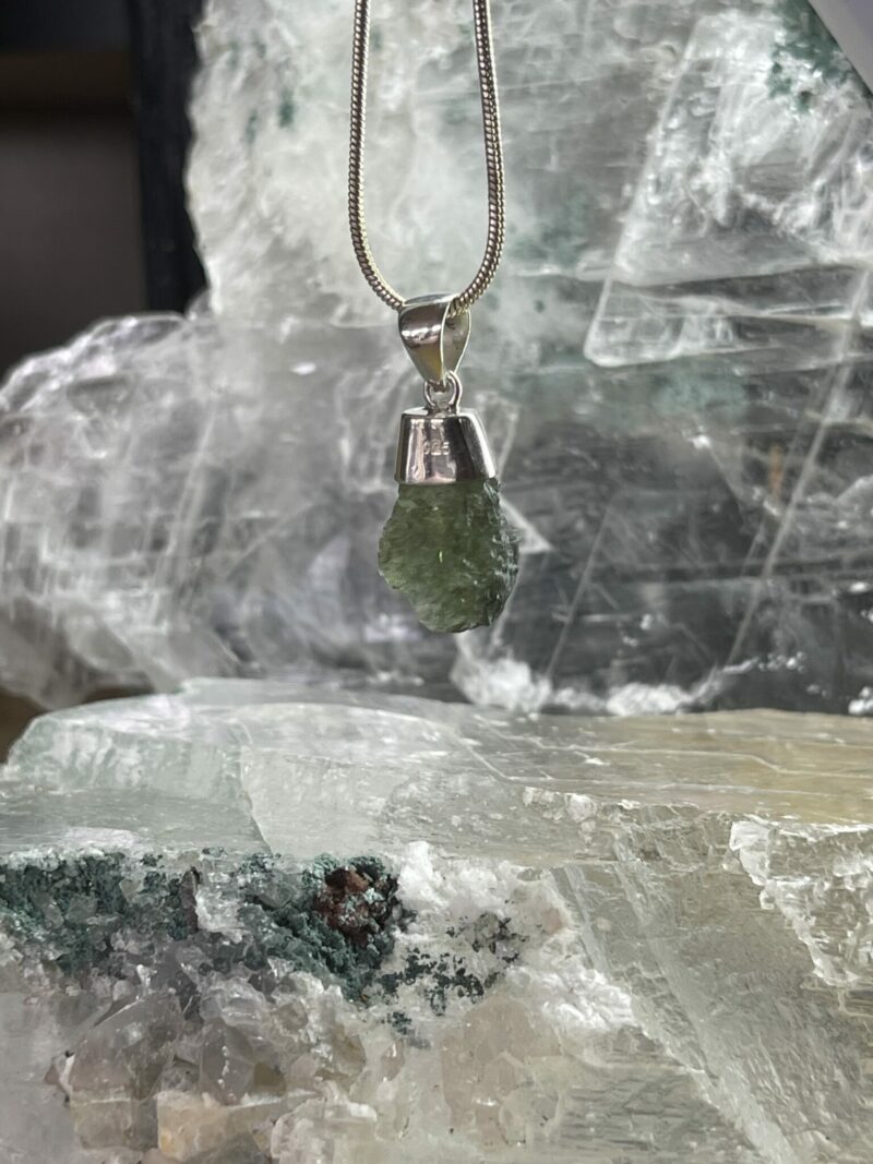 This is magnificent moldavite silver pendant thecrysalcave.com.au