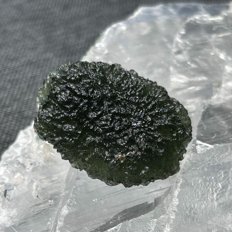 This is a piece of raw beautiful Moldavite from the Czech republic.