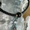 black obsidian hand woven bracelet brb