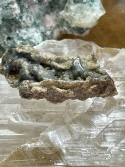 Fulgarite speciment formed when lighting hits sand thecrystalcave.com.au