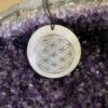 Mother of Pearl Flower of Life Pendant - Symbol of Universal Harmony