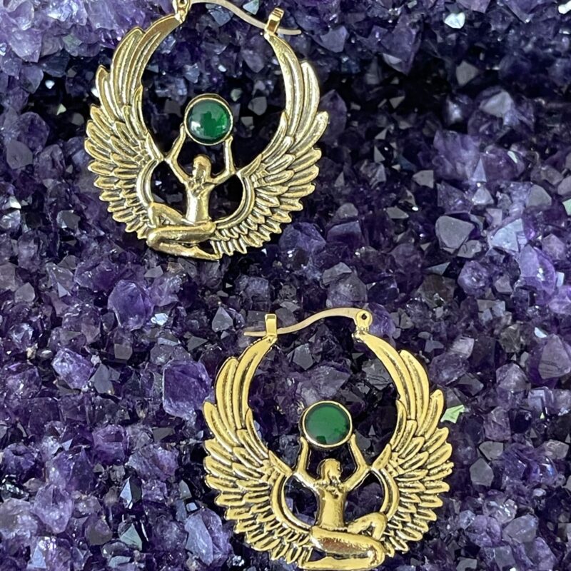 goddess isis beautiful earrings