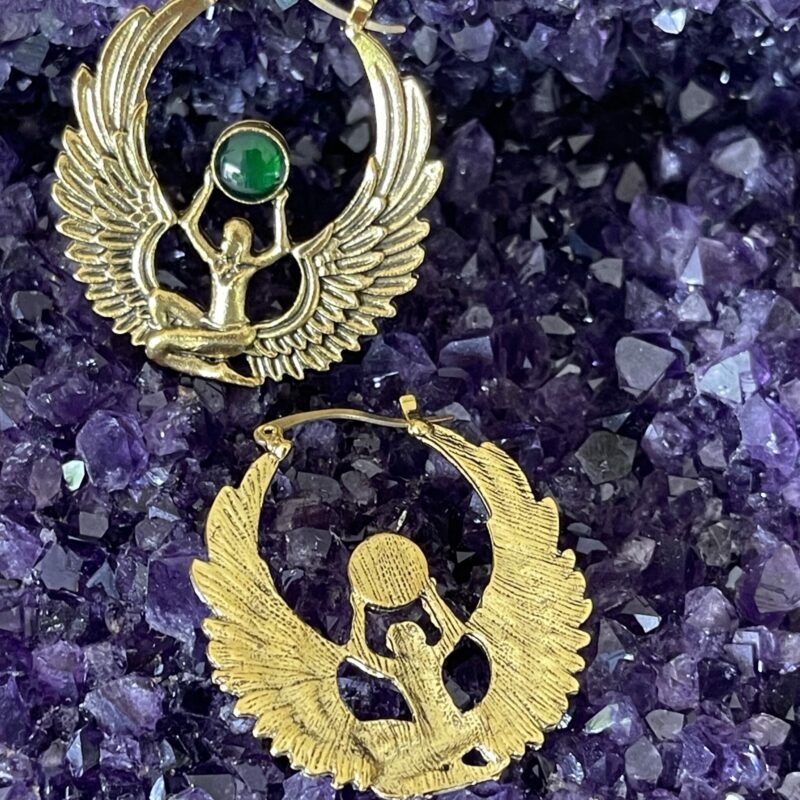 goddess isis beautiful earrings