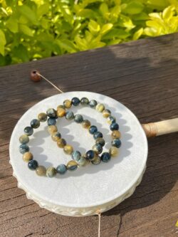 This is Blue Tiger Eye Bracelet of Calm and Focus