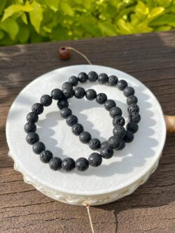 This is Lava Bracelet for Strength and Grounding