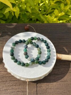 This is Moss Agate Bracelet - Refreshing and Revitalizing Energy