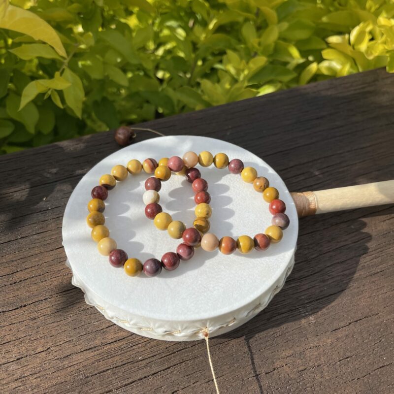 This is Mookaite Bracelet of Adventurous Spirit and Earthy Connection