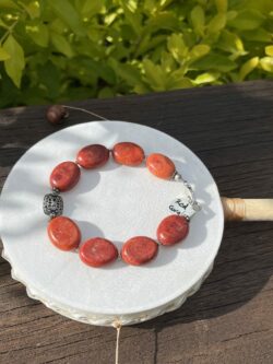 This is the Red Coral Bracelet of Vitality and Protection