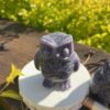 This is Beautiful Lepidolite Owl Carving
