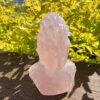 This is Stunning Natural Rose Quartz GuanYin Carving