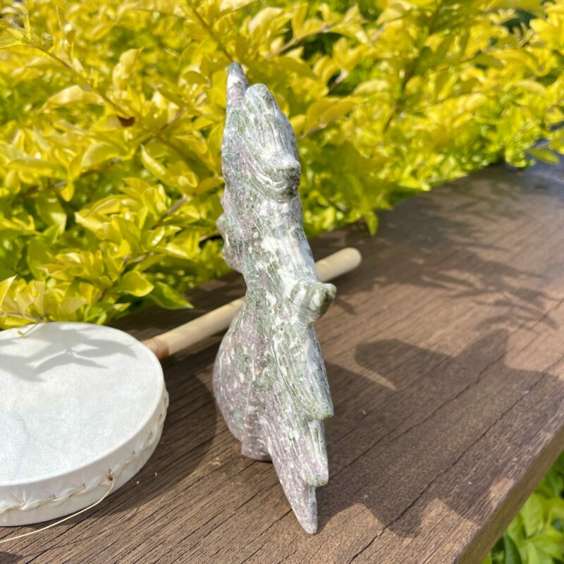 This is Magical Tourmaline Unicorn Carving
