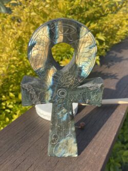 This is Labradorite Ankh Unveiling the Magic Within