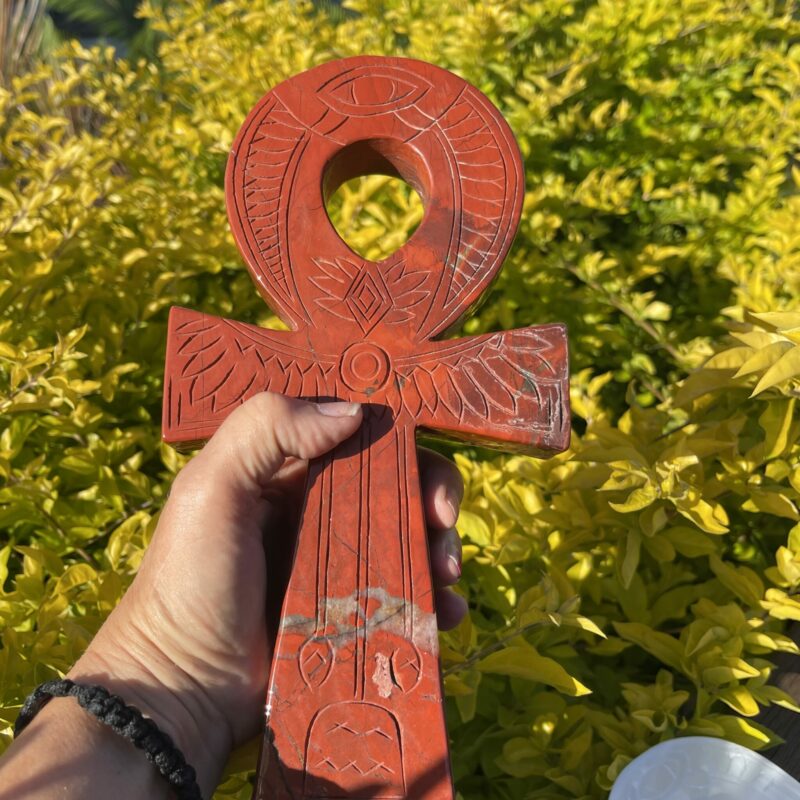 This is Red Jasper Ankh Grounding and Protecting the Spirit