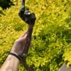 This is Magician Creed Talking Stick with rainbow hematite and mystical rainbow smokey sphere