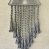 Silver Macrame Triangle Wall Hanging