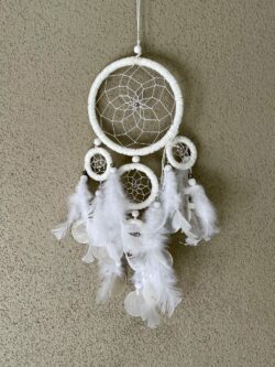 Cute White Dreamcatcher with Shells