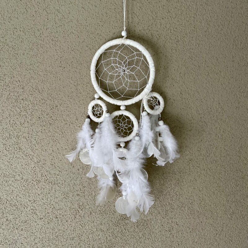 Cute White Dreamcatcher with Shells