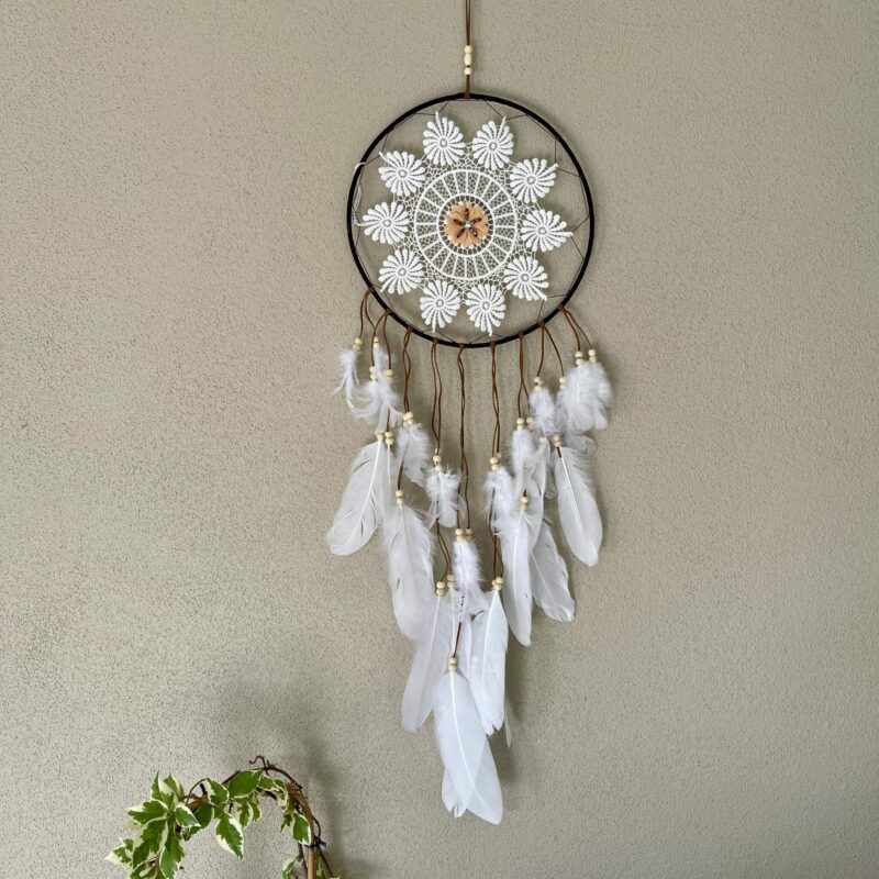 Beautiful Flower Feather Dreamcatcher