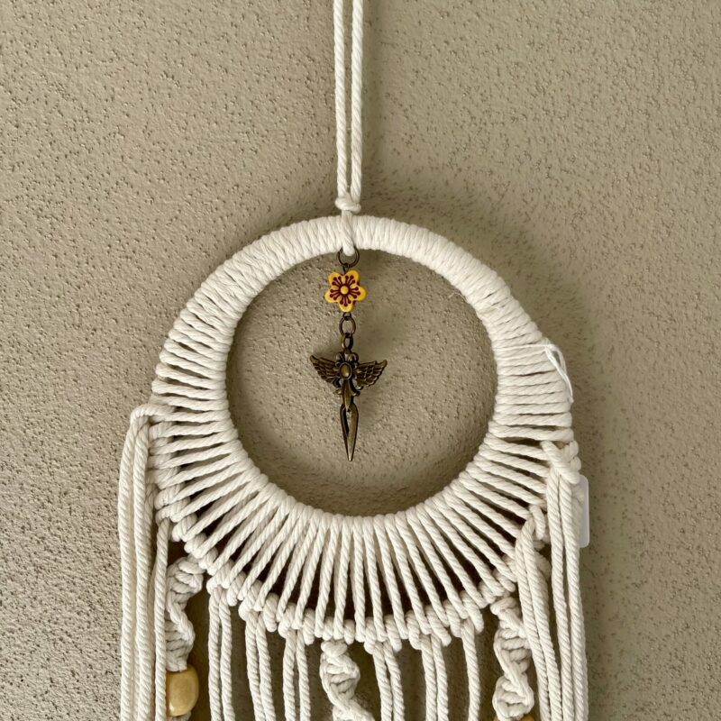 This is Angel Macrame Dream Catcher