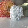 White Howlite Medusa Head Carving