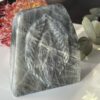 Silver Labradorite Winged Angel Carving