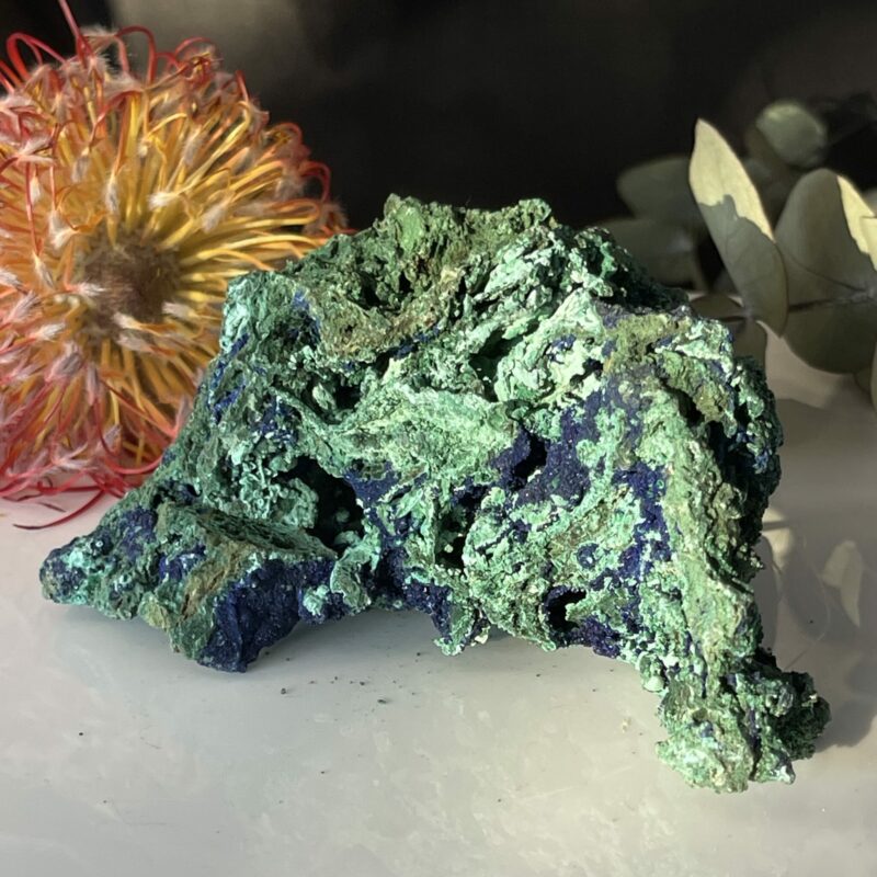 Stunning Raw Malachite Azurite Specimen