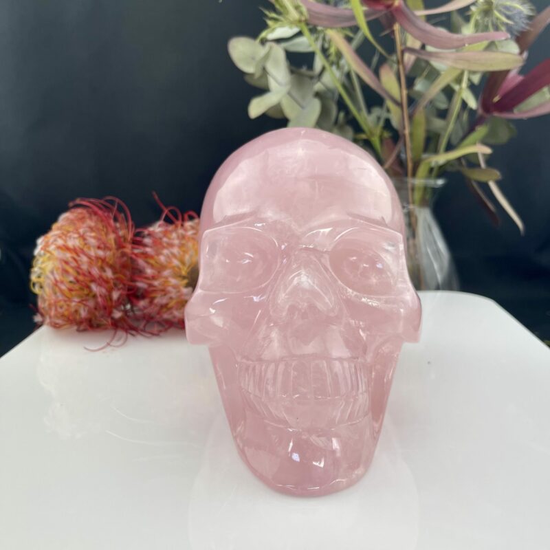 Stunning Loving Rose Quartz Skull