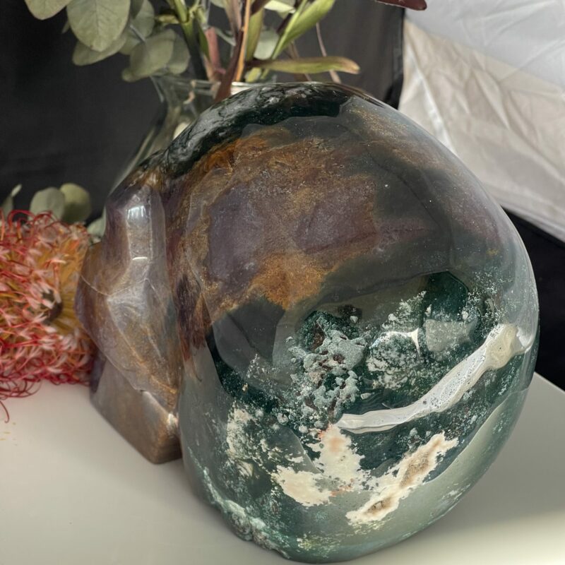 Breathtaking Ocean Jasper Skull 6.6kg