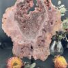 Magnificent Pink Amethyst Druzy Round Plate