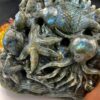 Labradorite Underwater Odyssey - A Magical Carving of Oceanic Wonder