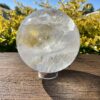 Clear Quartz XXL Sphere - A Majestic Rainbow Oracle