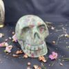 This is Ruby Zoisite Skull of Peaceful Love