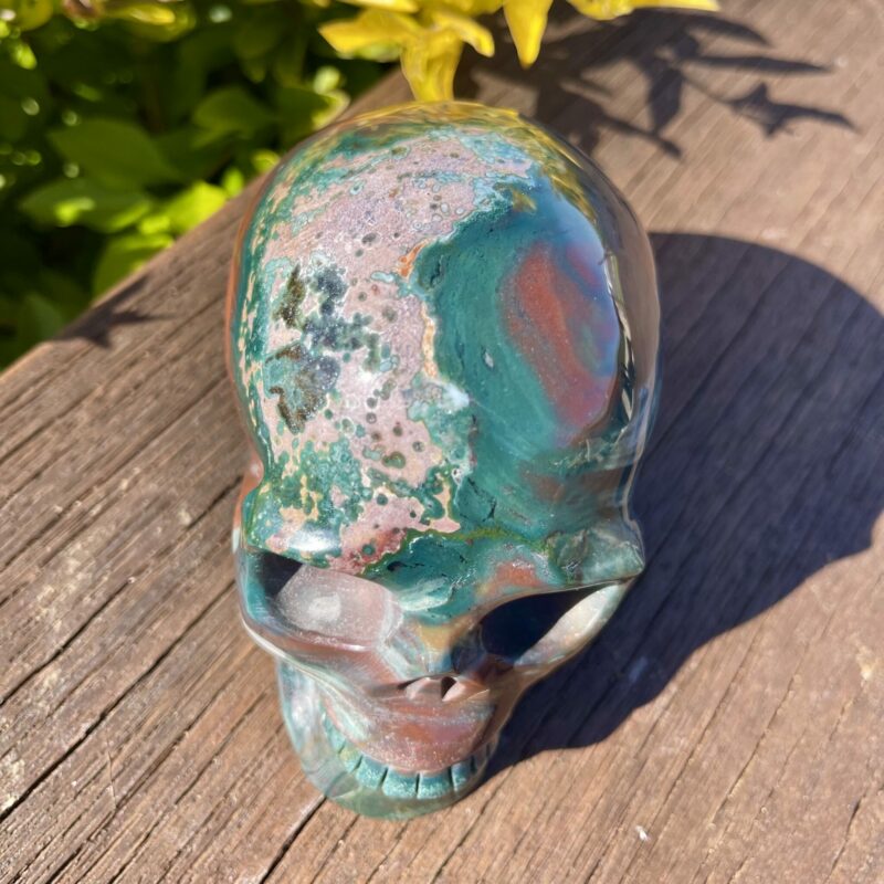 This is Large Bloodstone Skull of Healing Path