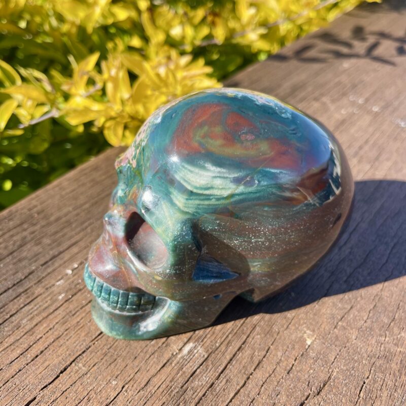 This is Large Bloodstone Skull of Healing Path