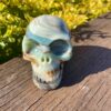 This is Large Blue Calcite Skull of Tranquility