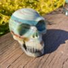 This is Large Blue Calcite Skull of Tranquility