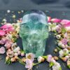 This is Gorgeous Large Rainbow Fluorite Skull