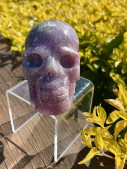 This is Pink Tourmaline Skull of Love