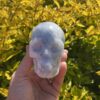 This is Blue Calcite Skull of Calmness